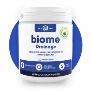 BioMe Drain Unblocker Biologischer Reiniger für Sickerrohre 600 g